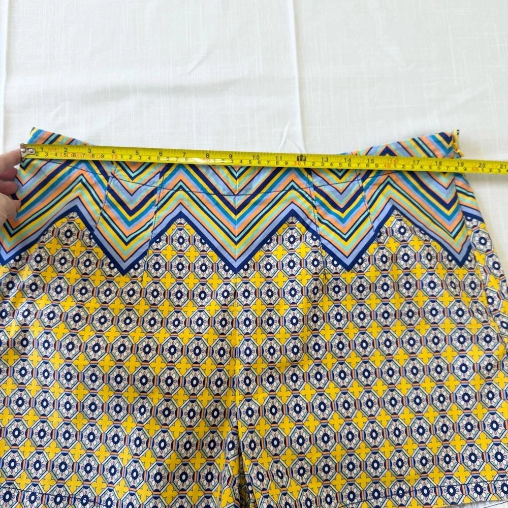 Anthropologie Maeve High Rise Relaxed Shorts Cotton Womens Size 16W Multicolor - Picture 5 of 11